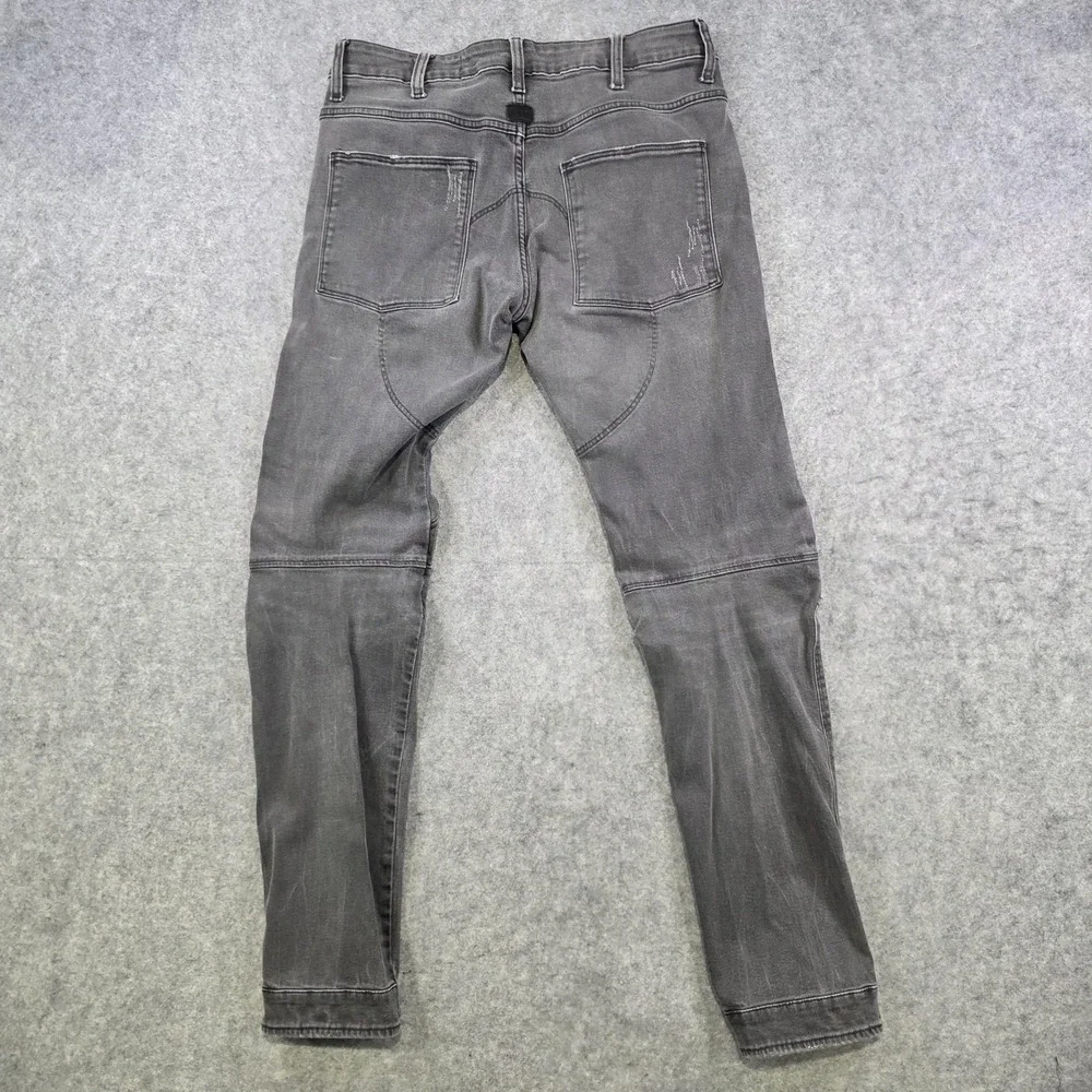 G-Star RAW Jeans Mens‎ 32x32 Gray 5620 Slim Tapered Restored Biker Denim
